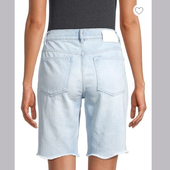 NWT DL1961 Clara Frayed Bermuda Denim Shorts - Picture 2 of 4